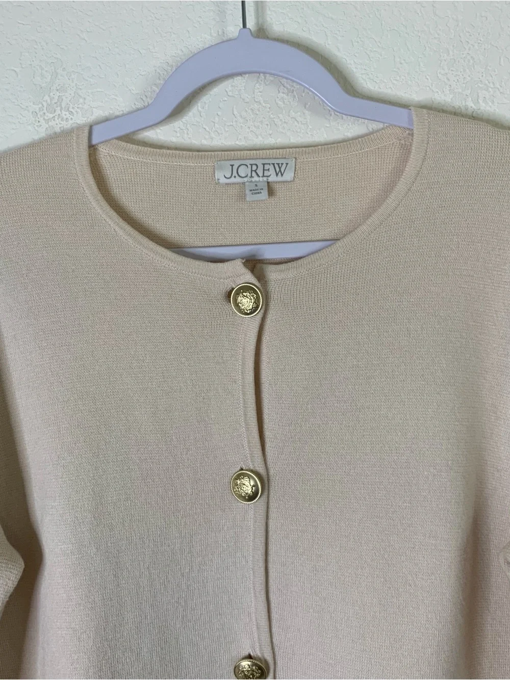 J.Crew Womens Cream Giselle sweater Blazer S
